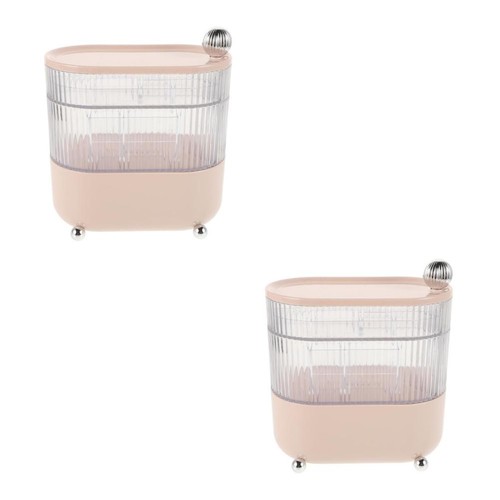 2pcs rotating makeup storage - rotating,