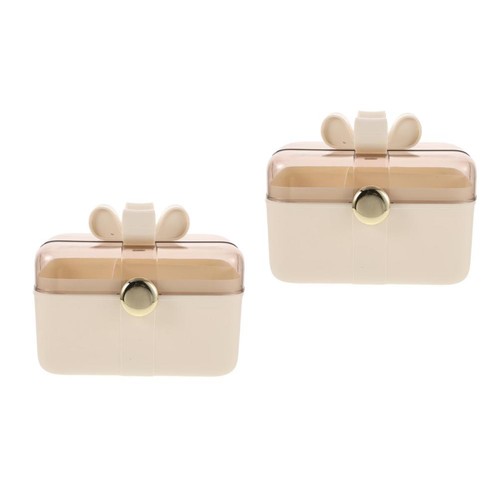 Beige plastic hair - beige,