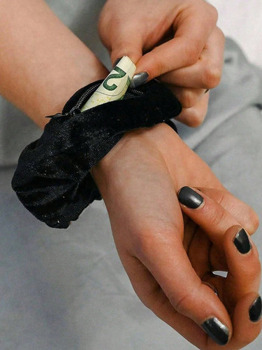2pcs velvet hair ring with - ring,