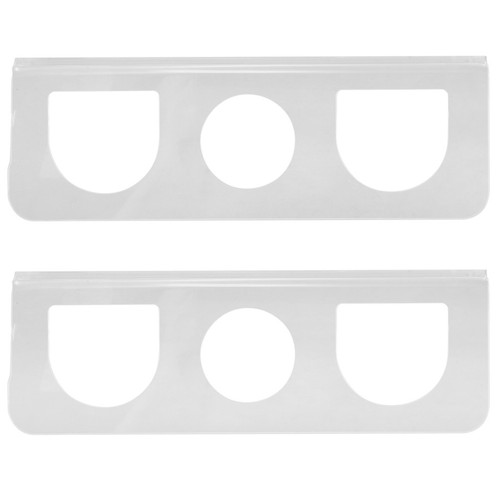 2pcs clear acrylic hair - clear,