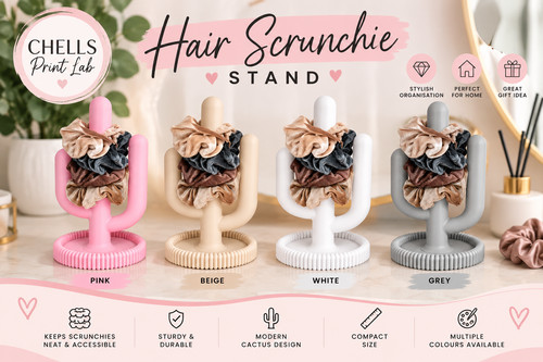 Hair scrunchie holder stand - scrunchie,