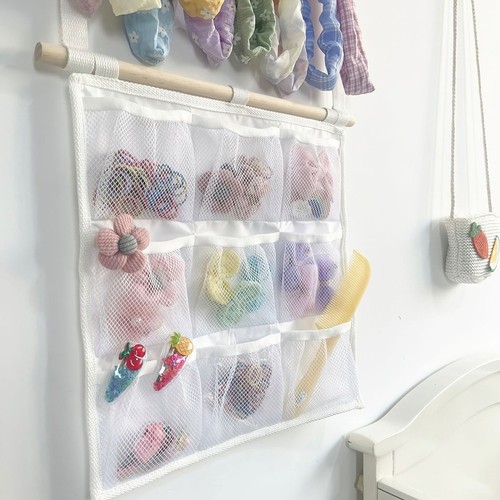 Wooden hair accessory storage - hair,