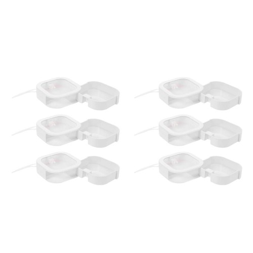 White plastic hair accessories - plastic,