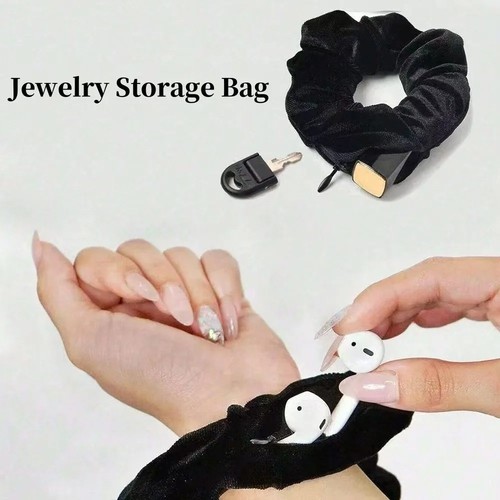 Fashion velvet scrunchie - fashion, hair